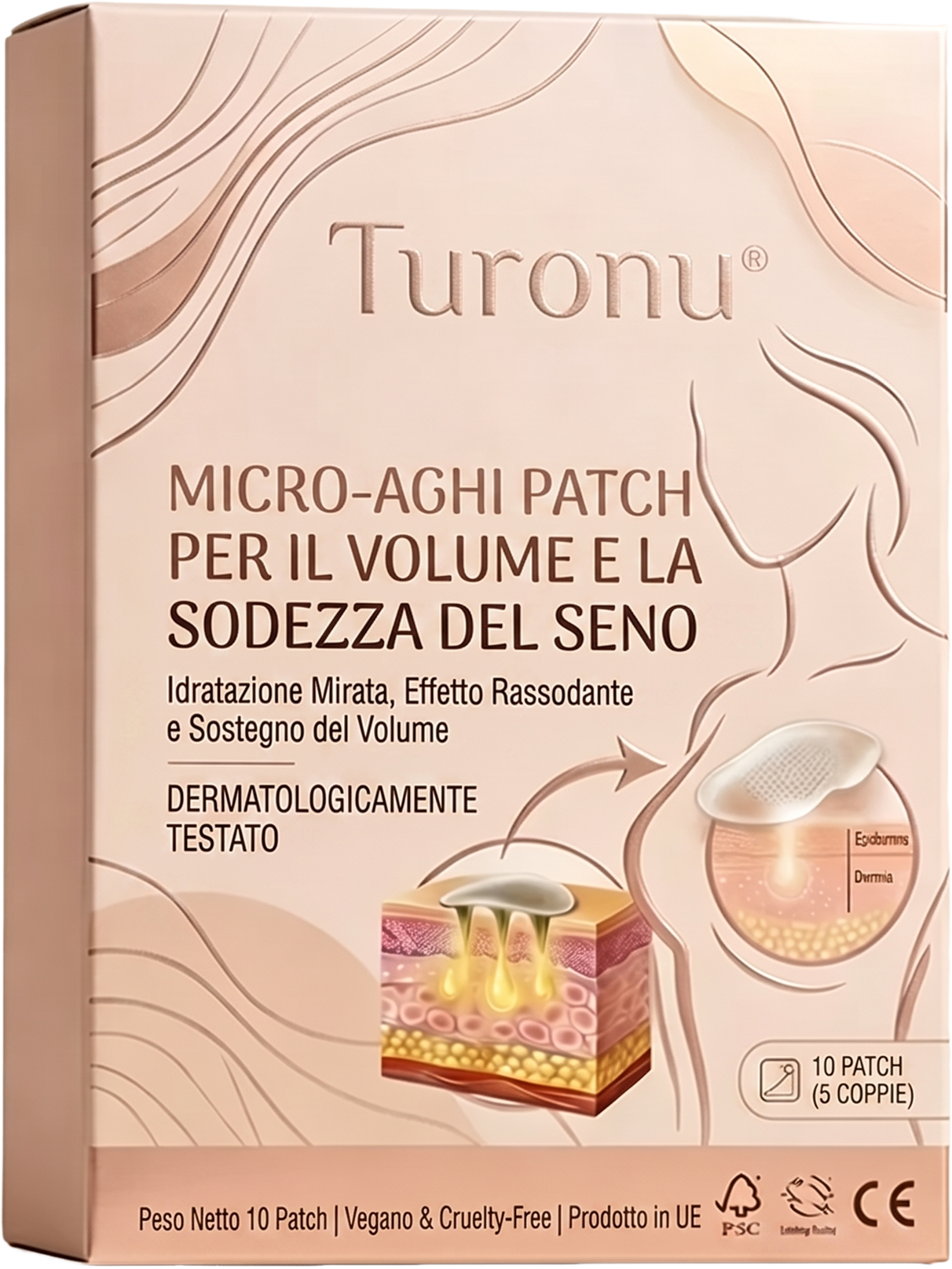 🥥 Turonu® | Cerotto Innovativo a Nano-Micro-Aghi per un Décolleté più Pieno ✨