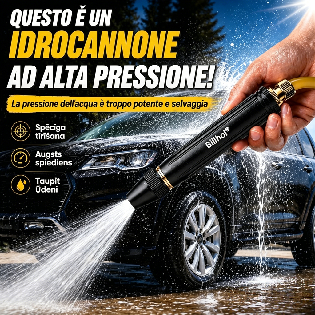 💥 ULTIMA CHANCE: Minimo Storico! │ Billhol® 👍 Idropulitrice a Pistola – Massima Potenza per Auto e Giardino