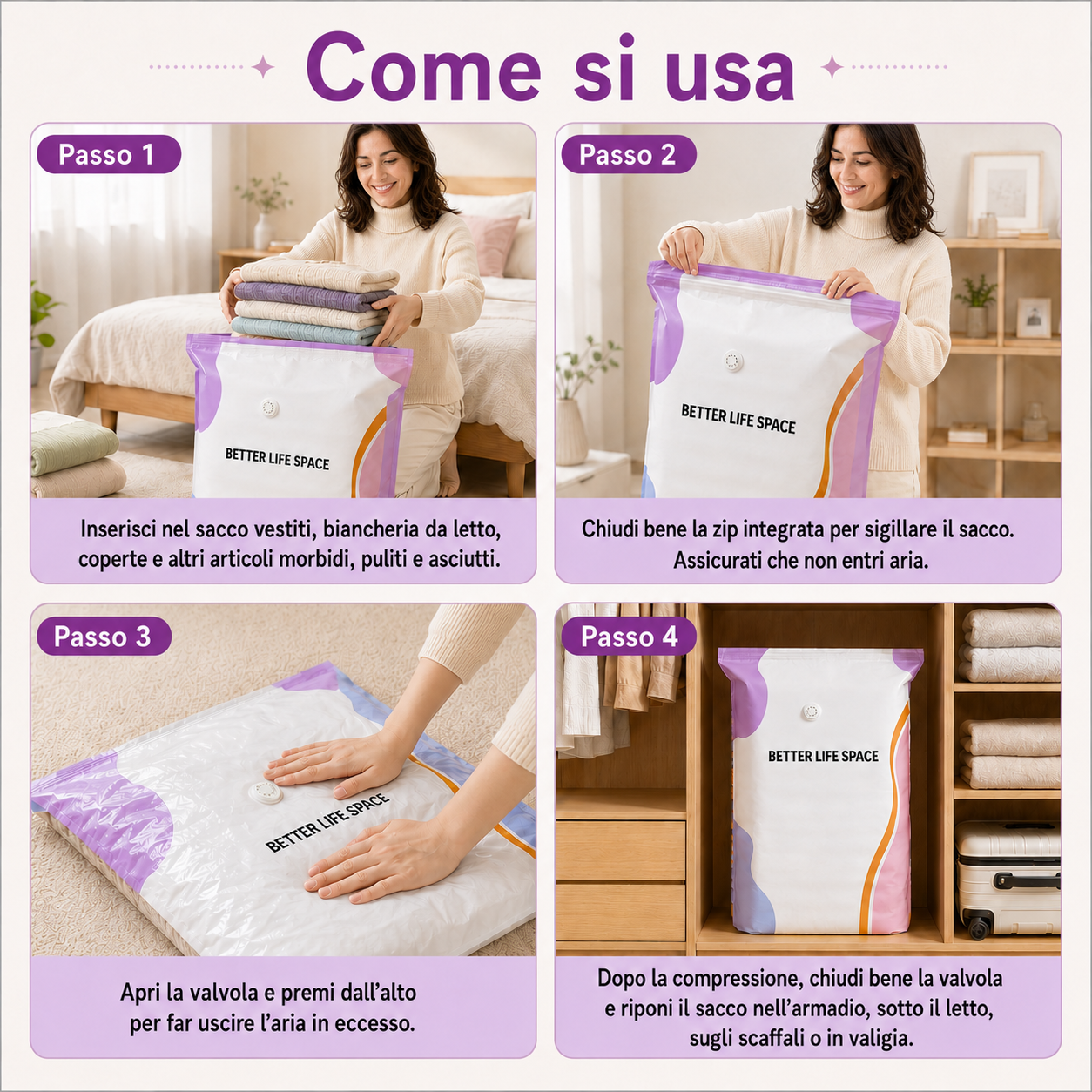 ULTIMO GIORNO! 🔥 SCONTO 70 🚀 SVOZK® Sacchetti sottovuoto 3D senza pompa 📦 L’organizer tutto-in-uno definitivo per vestiti, giocattoli, libri e peluche 🧸📚👕🧦