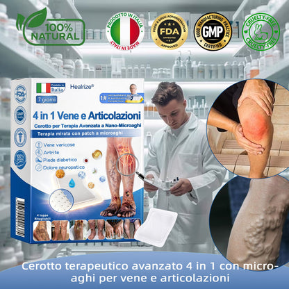 OFFERTA LIMITATA -80%｜𝐇𝐞𝐚𝐥𝐫𝐢𝐳𝐞® Cerotti Nano Microneedle 4-in-1 per Vene e Articolazioni 👍 Sollievo rapido, risultati duraturi