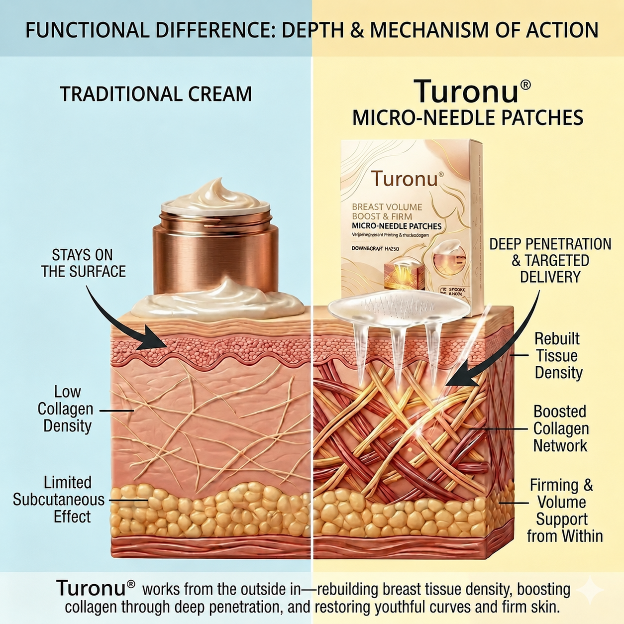 🍒 Turonu® | Cerotto Innovativo a Nano-Micro-Aghi per un Décolleté più Pieno ✨